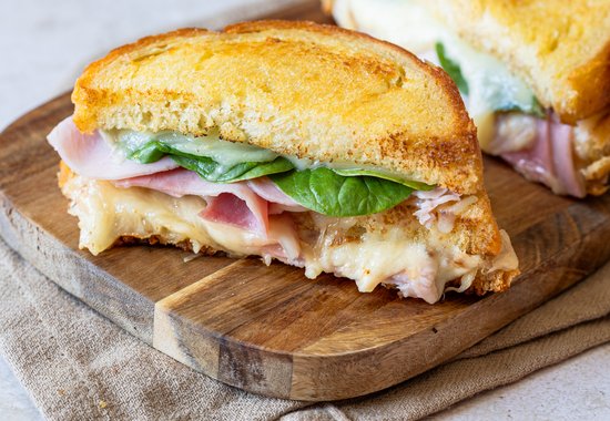 Ham & Grilled Cheese Brioche Sandwich