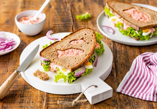 Rustikale Alaska-Stullen