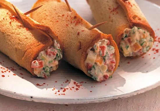 Pikante Röllchen Chili & Cheese