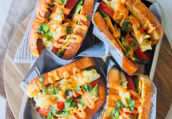 Egg-Drop Brioche Sandwich