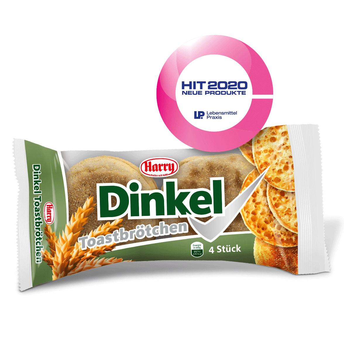 HIT-Auszeichnung für die Harry Dinkel-Toastbrötchen